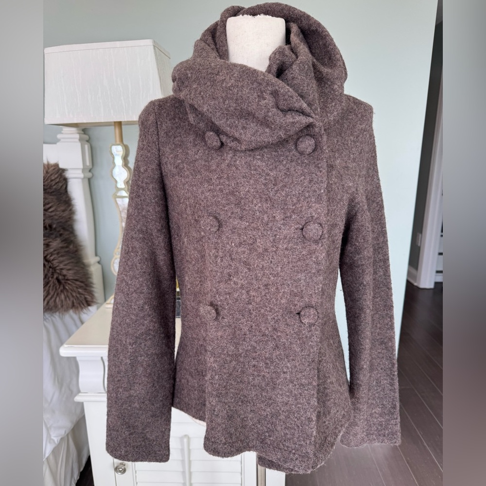 Willi Smith Brown Sweater Coat
